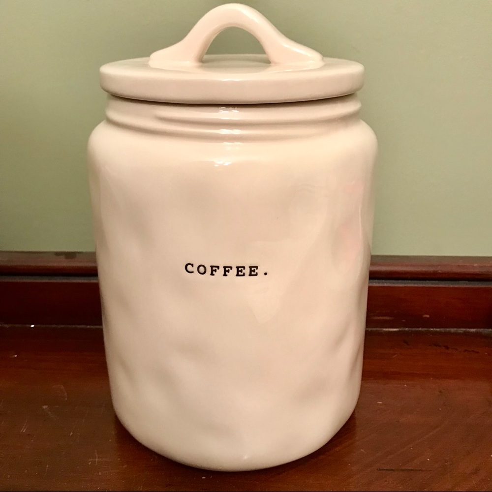 New Rae Dunn Coffee Canister Typewriter